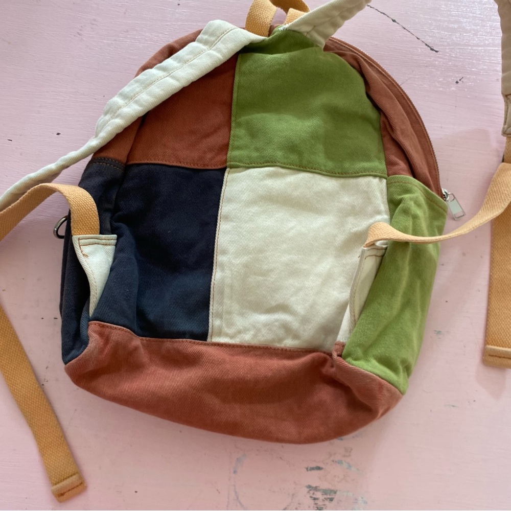 Bdg Small Colorblock Backpack Cargo Multi Zipper … - image 2